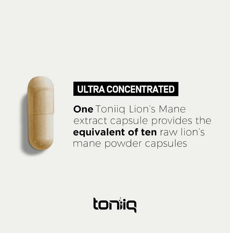 Lion’s Mane - Ultra High Potency 10:1 Extract with 30% Polysaccharides - Highly Concentrated & Bioactive - Third-Party Lab Tested - 120 Capsules Infinity Warehouse