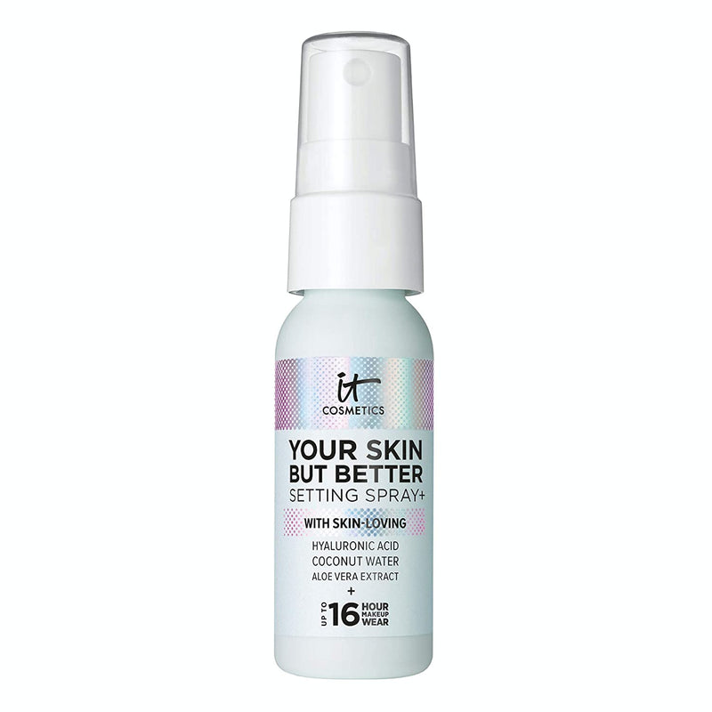IT Cosmetics Your Skin But Better Setting Spray+ - Protects Makeup, Controls Shine, Provides Hydration - 16-Hour Hold - With Hyaluronic Acid, Coconut Water & Aloe Vera - 1.0 fl oz It Cosmetics Store
