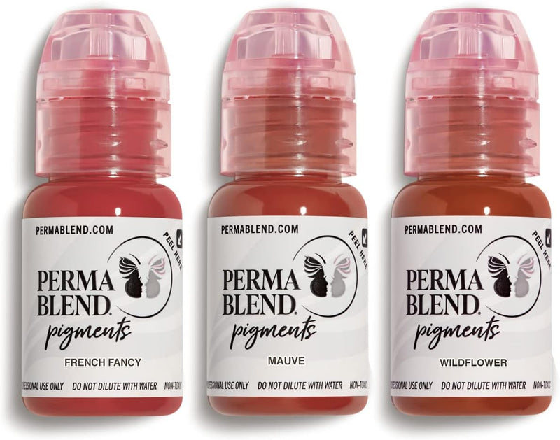 Perma Blend Luxe - Rose Lip Set - 3 Count (0.5 oz Each) Infinity Warehouse
