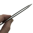 Ingrown Hair Tweezers by Zizzili Basics - Surgical Grade Stainless Steel Fine Pointed Tweezers - Precision Aligned Tips for Splinter, Eyebrow & Facial Hair Removal - with Bonus Tip Guard & Carry Pouch Zizzili Basics