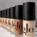 Glo Skin Beauty Luminous Liquid Mineral Foundation Makeup with SPF 18 (Café) - Improves Uneven Skin Tone, Smooths & Corrects Imperfections, Sheer to Medium Coverage, Dewy Finish Infinity Warehouse