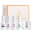 Beetles Clear Dip Powder Kit Base-Top Coat, Activator, and Brush Savor Dipping Powders Essentials Kit (Steps 1-4), 0.5oz/Bot Dipping-Powder Acrylic Nail Manicure Pedicure beetles Gel Polish
