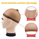 Wig Caps, IKOCO 6 Pcs Nylon Stocking Caps for Wigs Strenchy Wig Caps for Women (Brown) IKOCO Store