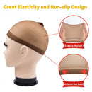 Wig Caps, IKOCO 6 Pcs Nylon Stocking Caps for Wigs Strenchy Wig Caps for Women (Brown) IKOCO Store