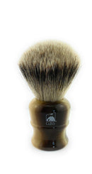 G.B.S Large Silvertip Badger Shaving Brush with Faux Horn Handle Creates Lather and Soft Bristles for Wet shavers Shaving Brush for Men’s 21 MM Knot Loft: 100mm G.B.S