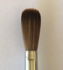 Silver Handle CRIMPED 100% Kolinsky Acrylic Nail Brush (Crimped 8) Silver Handle Nail Brush