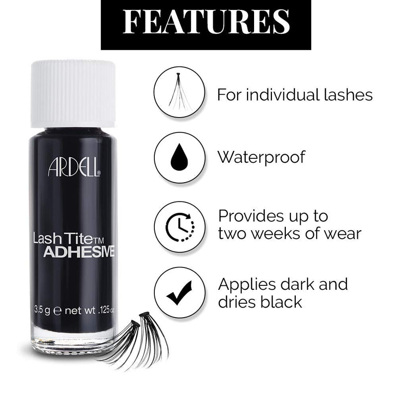 Ardell LashTite Lash Adhesive Dark for Individual Lashes, 0.125 oz Ardell