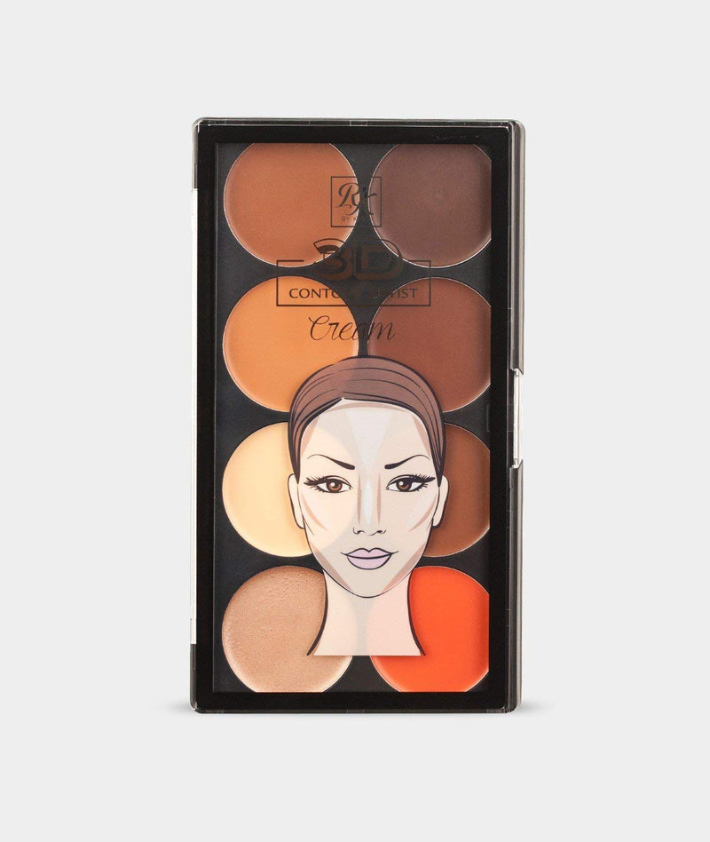 Ruby Kisses 3D Contour Artist Cream Makeup Palette Medium Dark Ruby Kisses
