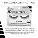 Ardell False Eyelashes 3D Faux Mink 861, 4 pairs Ardell Store