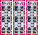 Cripsy Collection Girls Twinbead Multi Cute Design Ponytail Elastics Pack Of 3 (BT53) Cripsy Collection