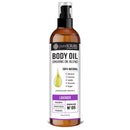 pureSCRUBS Ultra Moisturizing LAVENDER BODY OIL Spray For Dry Skin, Massage, Cuticles & More, Organic Blend of Jojoba, Argan, Coconut, Sweet Almond & Avocado Oils Enriched with Vitamin E - Lg 4oz pureSCRUBS