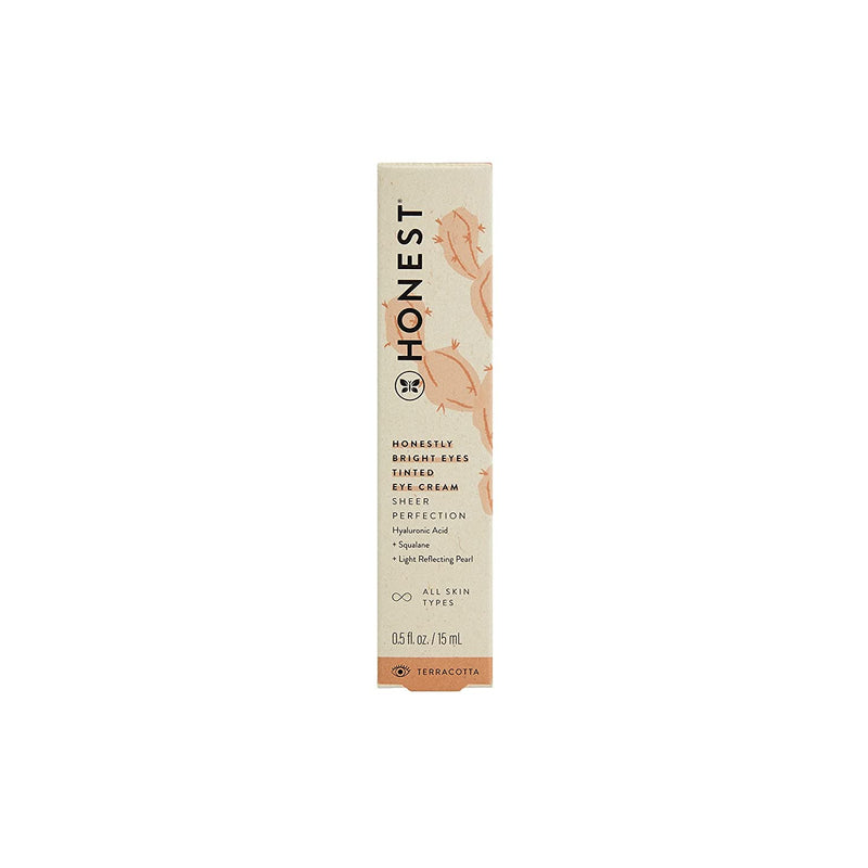 Honest Beauty Honestly Bright Eyes Tinted Eye Cream with Hyaluronic Acid + Squalene, Terracotta 0.5 Fl Oz Honest Beauty Store