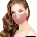 Eaureum 100% Silk Face for Women,Fashion Luxury Mulberry Silk Face Washable and Reusable,Adjustable Earband Handmade Bandanas (pink) Eaureum