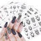 13 Sheets Black Nail Art Stickers Water Transfer Decals Nail Supplies Decorations Accessories with Flowers Necklace Jewelry Dream Catcher Feather Design Foil Tattoo for DIY Nail Manicure Tips ARTEM