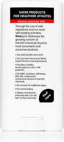 Thinksport SPF 30 Face & Body Mineral Sunscreen Stick – Safe, Natural, Water Resistant Sun Cream – Vegan, Reef Friendly UVA/UVB Sun Protection for Sports & Active Use, 0.64oz Thinksport