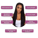 Straight 4 Bundles 9A 100% Unprocessed Straight Hair Bundles Brazilian Virgin Hair Weave Human Hair Extension (24 26 28 30 inch) Fashow