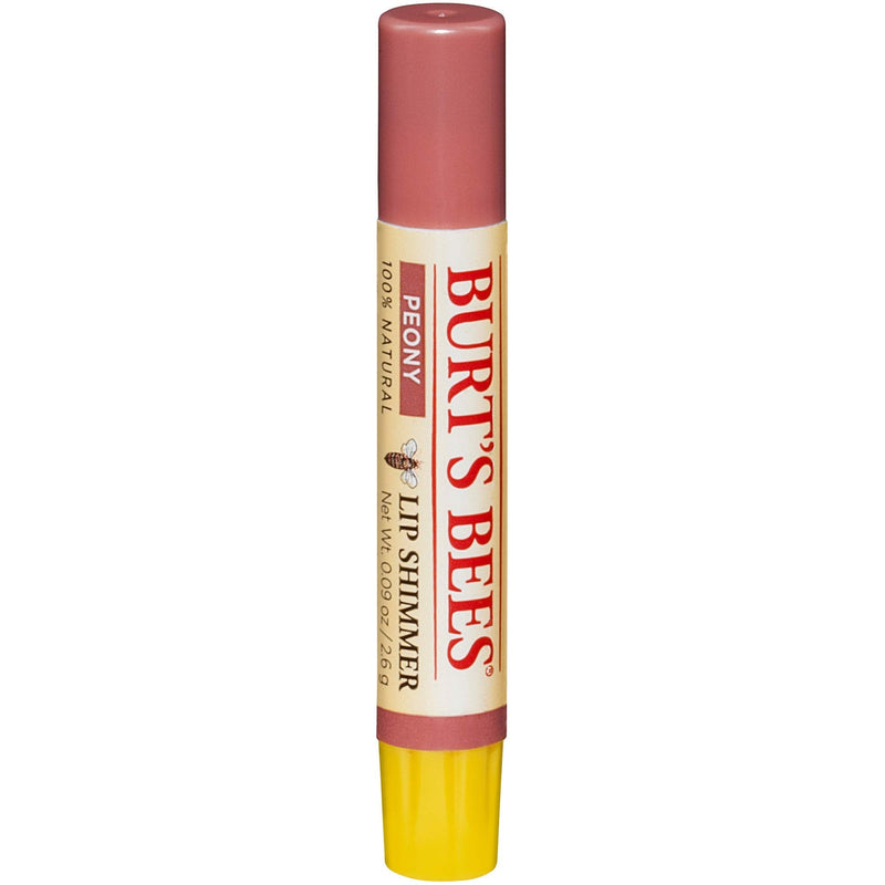 Burt's Bee's Lip Shimmer, Peony - 0.09 Ounces each (Value Pack of 4) Burt's Bees