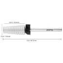 PANA Nail Carbide 5 in 1 Bit - Two Way Rotate use for Both Left and Right Handed - Fast remove Acrylic or Hard Gel - 3/32" Shank - Manicure, Nail Art, Drill Machine (Extra Coarse - XC, Silver) PANA