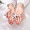 Yean Starfish Bride Wedding Hair Comb Sliver Crystal Beach Bridal Hair Piece Flower Hair Accessories for Women and Girls Yean