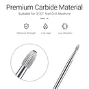 MelodySusie Cuticle Clean Nail Drill Bit 3/32'', Professional Safety Carbide Nail Bit Under Nail Cleaner for Cuticle Dead Skin Nail Prepare, Two Way Rotate, Manicure Nail Salon Supply (Medium) MelodySusie