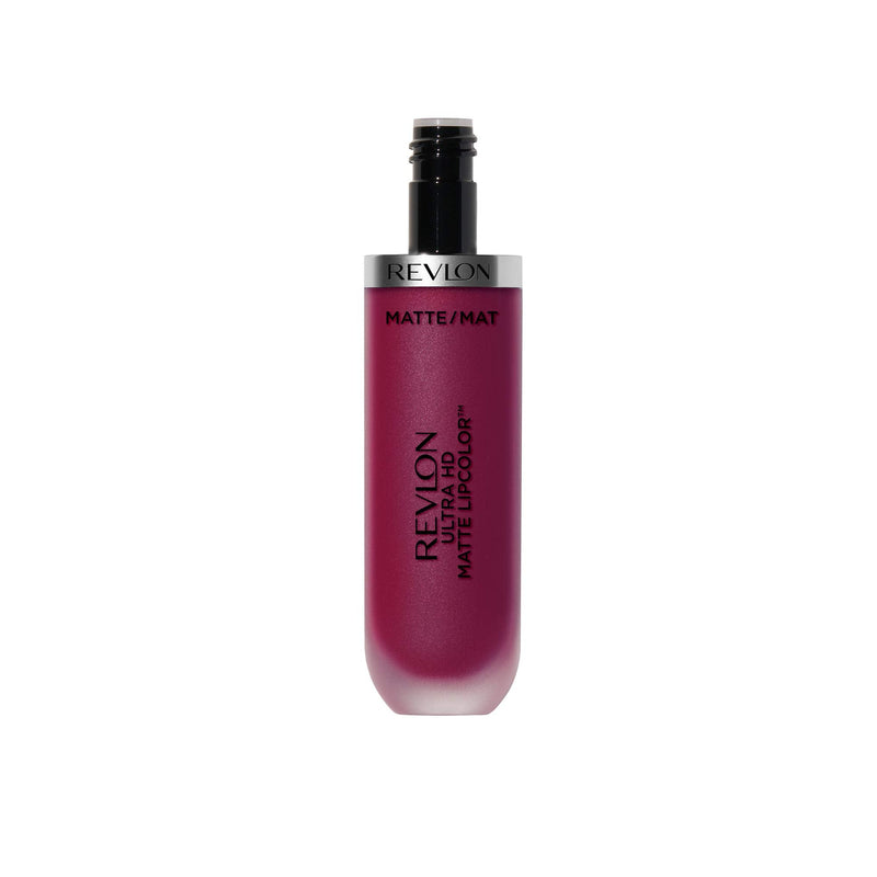 Revlon Ultra HD Matte Lipcolor, Velvety Lightweight Matte Liquid Lipstick in Pink, Addiction (610), 0.2 oz REVLON