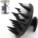 (2 Pack) Hair Shampoo Brush Head Scalp Massager Scrubber, Mold-free One-piece Solid Silicone, for Healthy Hair Growth Dry Scalp Dandruff, Adults Children Thick/thin Hair or Dogs Cats, WAKISAKI (Black) WAKISAKI