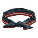 Shimmer Anna Shine Red White and Blue Patriotic American Flag Tie Headband USA (USA Flag Vintage) Shimmer Anna Shine Store