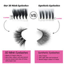 Real 3D Mink Lashes High Volume False Eyelashes Mink Strip 16mm Bushy Hand Made Strip Natural Fluffy Reusable Make Up Eyelashes For Women with Tweezers SWINGINGHAIR 1 pair SWINGINGHAIR Store