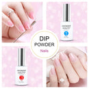 Dip-Powder Gel-Liquid-Set with Activator, Base-Top Gel and Brush Savor 0.5oz/Bot Dipping-Powder Acrylic-Nail Manicure Pedicure J775 Lavender Violets