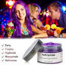 Purple Temporary Hair Dye Wax Natural Instant Hair Color Wax Pomades 4.23 oz ,Hair Styling Clay for Party, Cosplay , Halloween,Christmas VOLLUCK