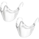 BeiYoYo Durable Clear Face Mask, Reusable Transparent Face Protection, Visible Expression，Breathable and Prevent Glasses Fog (2pcs) Beiyoyo