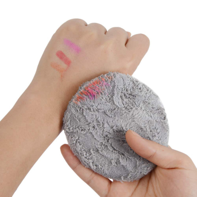 Sunland Reusable Makeup Remover Pads For Face,Eye,Lips 6 Pack Microfiber Face Cleansing Gloves Washable Makeup Removal Cloth With Laundry Bag Rounds Pads SUNLAND