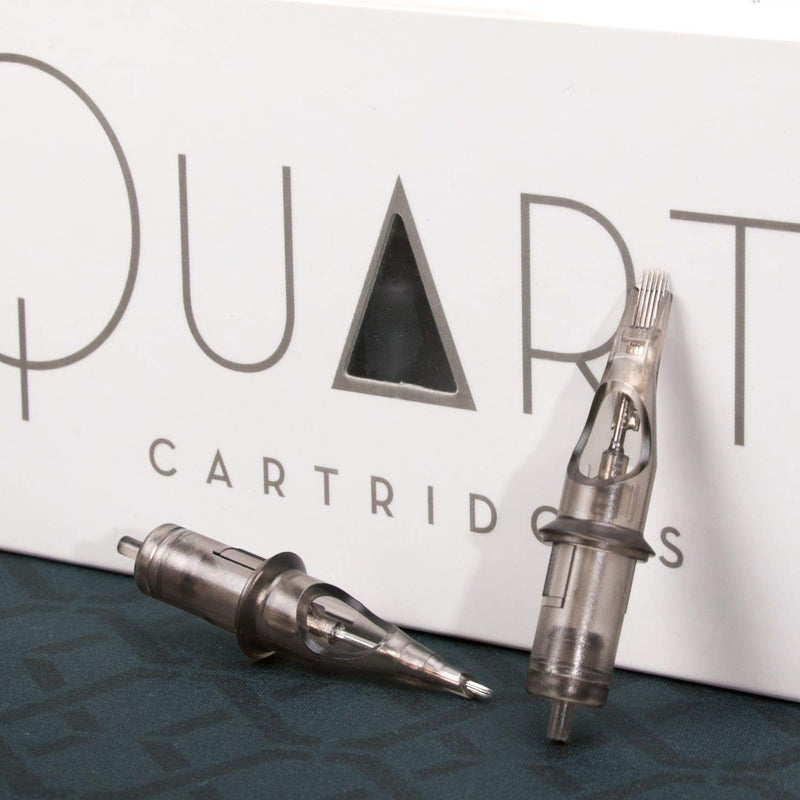 Peak - Quartz Cartridge Tattoo Needles - 0803RLXT LT - Single-Use Cartridges for Safe Professional Tattooing, Disposable & Sterile Tattoo Supplies (Box of 20) Peak