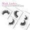 Real 3D Mink Lashes High Volume False Eyelashes Mink Strip 16mm Bushy Hand Made Strip Natural Fluffy Reusable Make Up Eyelashes For Women with Tweezers SWINGINGHAIR 1 pair SWINGINGHAIR Store