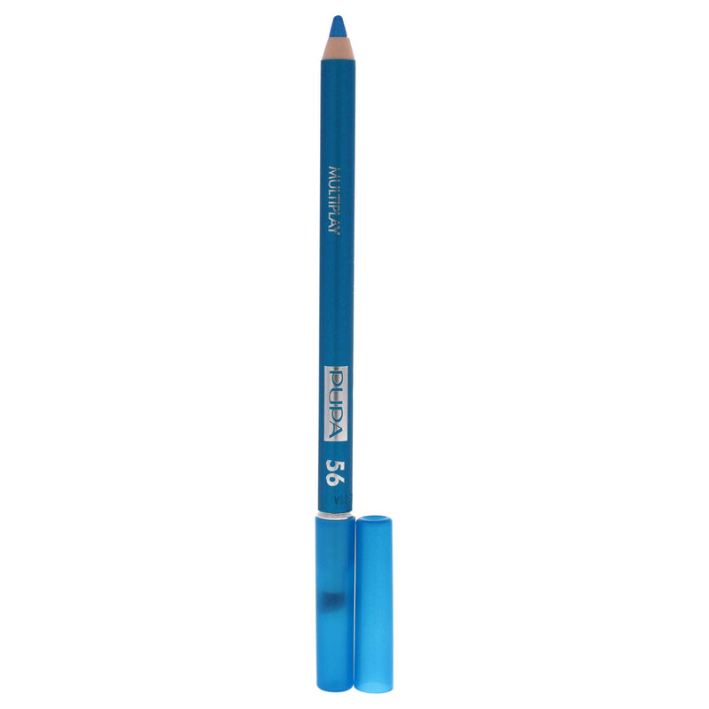 PUPA Milano Multiplay Eye Pencil Eyeshadow Kajal and Eyeliner Trio Pencil Intense Blendable Color Ophthalmologist Tested Paraben Free Makeup Pencil, 56 Scuba Blue, 0.04 Ounce PUPA Milano