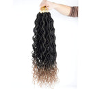 8 Packs Wavy senegalese twist crochet hair 18 inch crochet braids senegalese twist Synthetic Braiding Hair Extension (18inch8packs, T27) Flyteng Store