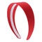 Red 2 Inch Wide Satin Hard Headband with No Teeth (Motique Accessories) Motique Accessories