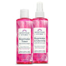 Heritage Store Rosewater & Glycerin and Rosewater Toner | Deep Hydration Bundle for Dewy, Glowing Skin | Vegan | 8oz ea HERITAGE STORE