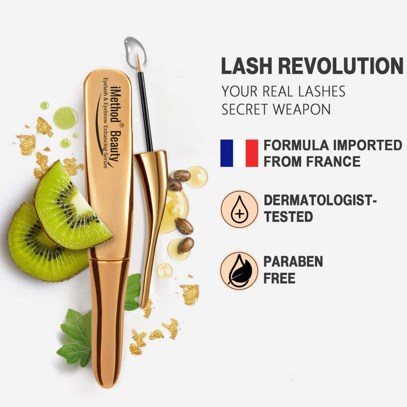 iMethod Lash Serum - iMethodLash Lash Growth Serum, Eyelash Serum, Lash Boost, Eyelash Serum to Grow Lashes, Paraben-free and Cruelty-free, 4ML for 4 Month Supply, One Lash Growth Cycles iMethod Store