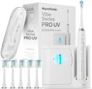 Vibe Series PRO – Ultra-Whitening Electric Toothbrush – 5 Modes & Smart Timers – UV Sanitizing Base – ADA Accepted (Optic White) Infinity Warehouse