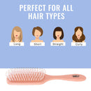 Wet Brush Go Green Coconut Oil Infused Detangling Hair Brush - Pain-Free Ultra-Soft Detangler Bristles Glide Through Tangles with Ease - Protects Against Split Ends - 100% Plant-Based Plastic Wet Brush