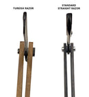 Crispy Linez Barber Straight Razor | Turkish Model | 10 Blades Included | White & Black Crispy Linez