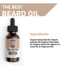 Best Beard Oil for men – Crafted Beard Oil Conditioner - Sandalwood Bourbon Scent – All Natural Beard Oil and Mustache Oil – Quick Absorption – Made in the USA (SB) Crafted Dukes Beard