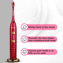 Wagner & Stern WHITEN+ Edition. Smart Electric Toothbrush with Pressure Sensor. 5 Brushing Modes and 3 Intensity Levels, 8 Dupont Bristles, Premium Travel Case. Wagner & Stern