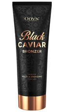 Onyx Black Caviar Dark Tanning Lotion - Black Bronzer & Tan Enhancer - Insanely Dark Tan Results - Tanning Bed Lotion for Men & Women - Tinted Moisturizer for Bronze Skin Onyx