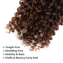 Passion Twist Hair - 18 Inch 2packs Ombre Brown Water Wave Crochet Braids Synthetic Braiding Hair Extensions (18 Inch (Pack of 2), T30)… Glinda