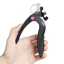 New Acrylic Adjustable Nail Clipper,Artificial Fake Stainless Steel Nail Trimmer,JASSINS False Nail Art Manicure Project (Black) JASSINS