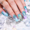Beetles Blue Purple Gel Nail Polish Set - 6 Pcs Aquamarine Mermaid Gel Polish set, Soak Off UV LED Nail Lamp Cured Base and Top Coat Needed Starter Varnish Salon Design Gift Set beetles Gel Polish Store