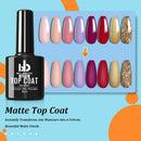 Matte Top Coat High Gloss Top Coat Base Coat Top Coat Gel Set,No Wipe Top Coat Resin Gel Nail Polish Glue Soak Off UV/LED Lamp Long Lasting And Shine For Nail Art(3Pcs,10ml/Bottle) BELLEBOOST