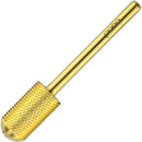 USA Beauticom Pana Brand Professional Large Smooth Round Top Dome Barrel Carbide Bit 3/32" & 1/8" Shank Size (Available Grit: F, M, C, XC, XXC) (F (Fine) 3/32", Gold Color) PANA